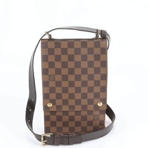 路易威登 Damier Portobello N45271 男士皮革郵差單肩包