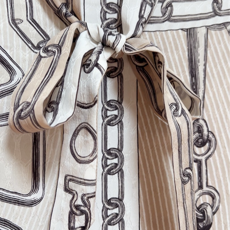 HERMES 愛馬仕真絲連衣裙-1