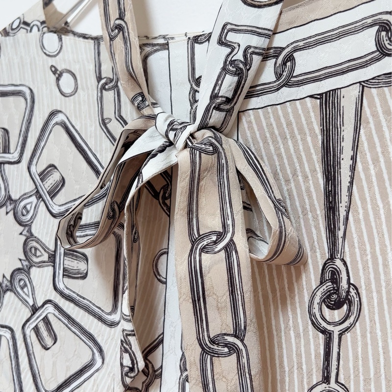 HERMES 愛馬仕真絲連衣裙-3