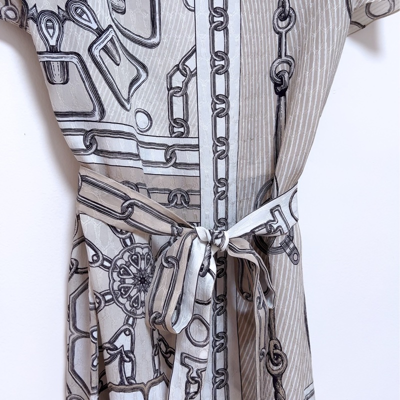 HERMES 愛馬仕真絲連衣裙-4