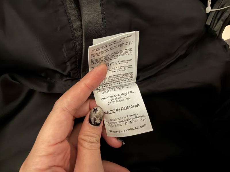 OFF WHITE 皮外套xxs-4