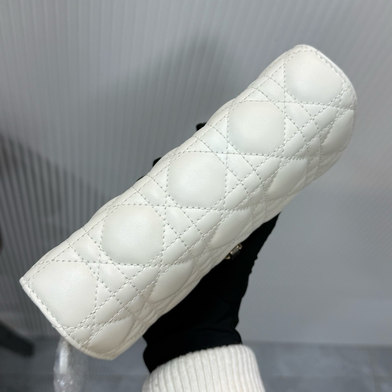 Dior 迪奧 Daily 新款小號鏈條包 白金藤格紋羊皮金扣 尺寸19.5×12.5×5cm-5