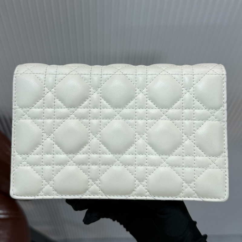 Dior 迪奧 Daily 新款小號鏈條包 白金藤格紋羊皮金扣 尺寸19.5×12.5×5cm-6
