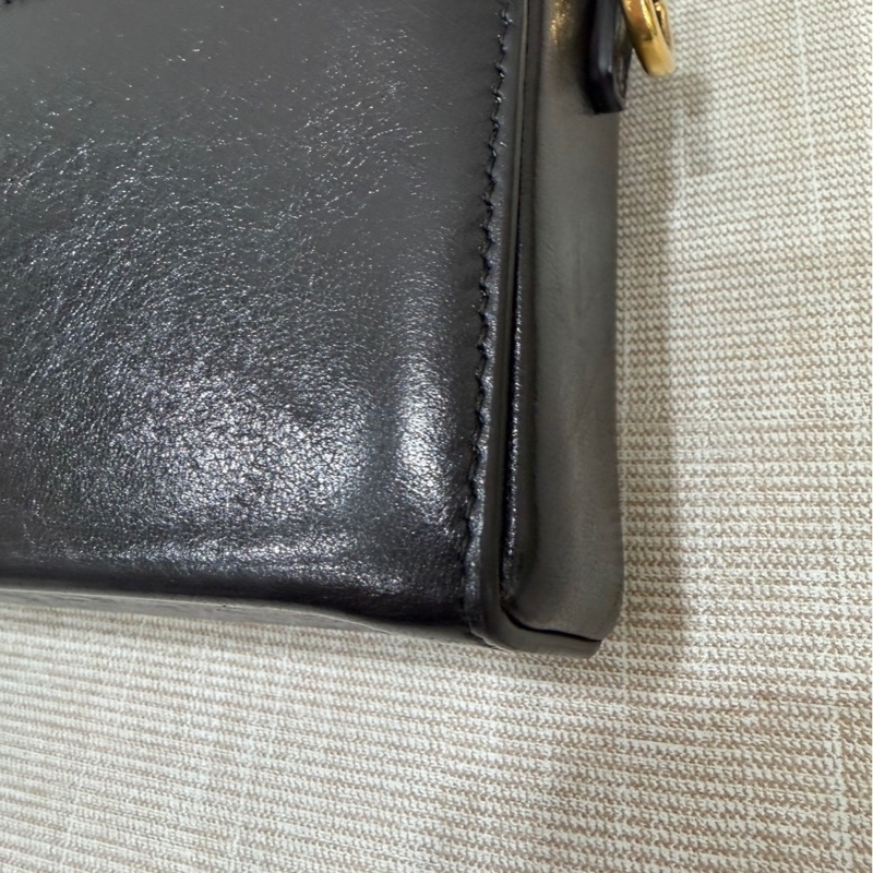 DIOR 30Montaigne 蒙田Box黑色牛皮/油蠟皮金扣 肩背包 斜背包-12