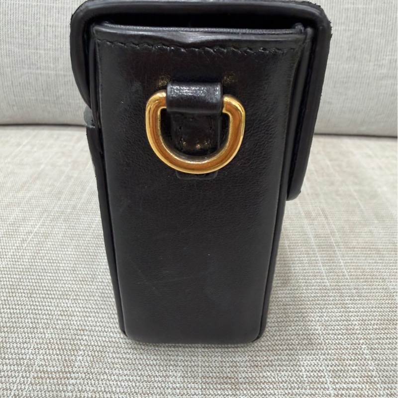 DIOR 30Montaigne 蒙田Box黑色牛皮/油蠟皮金扣 肩背包 斜背包-37