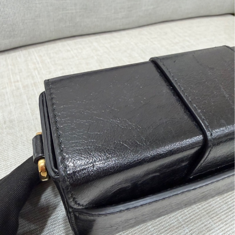 DIOR 30Montaigne 蒙田Box黑色牛皮/油蠟皮金扣 肩背包 斜背包-50