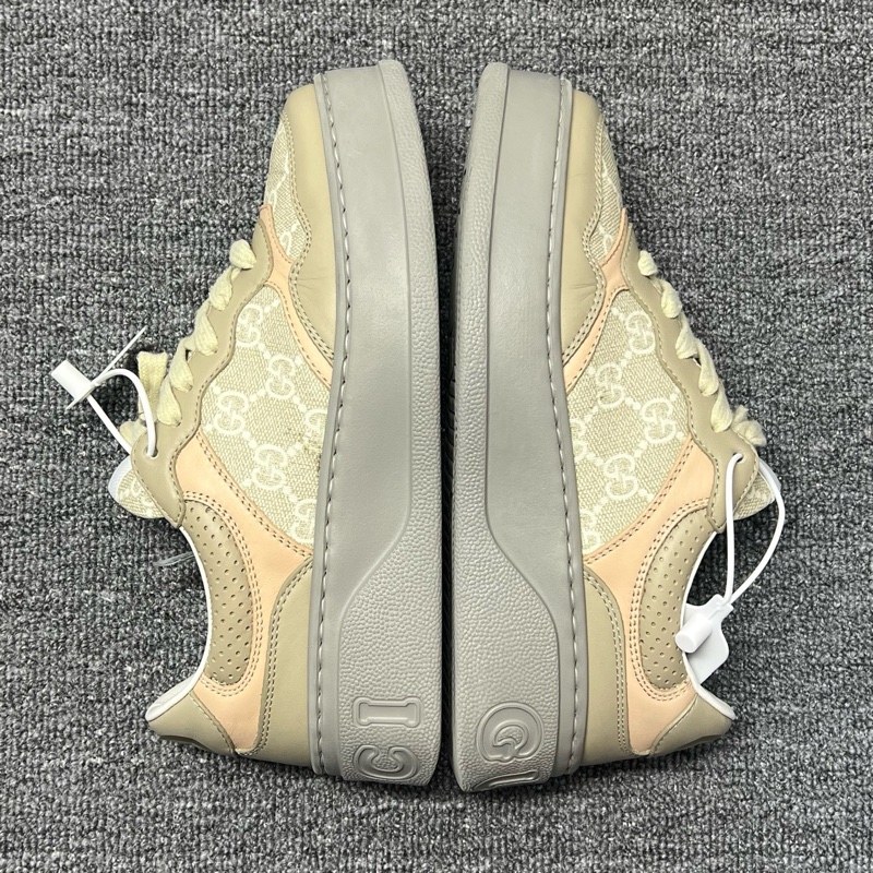 36碼 GUCCI古馳 Chunky B GG 餅乾鞋 低幫時尚板鞋 女款 麥粉色/99新-1