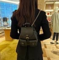 LV M47072 Backup 新款後背包黑色-4