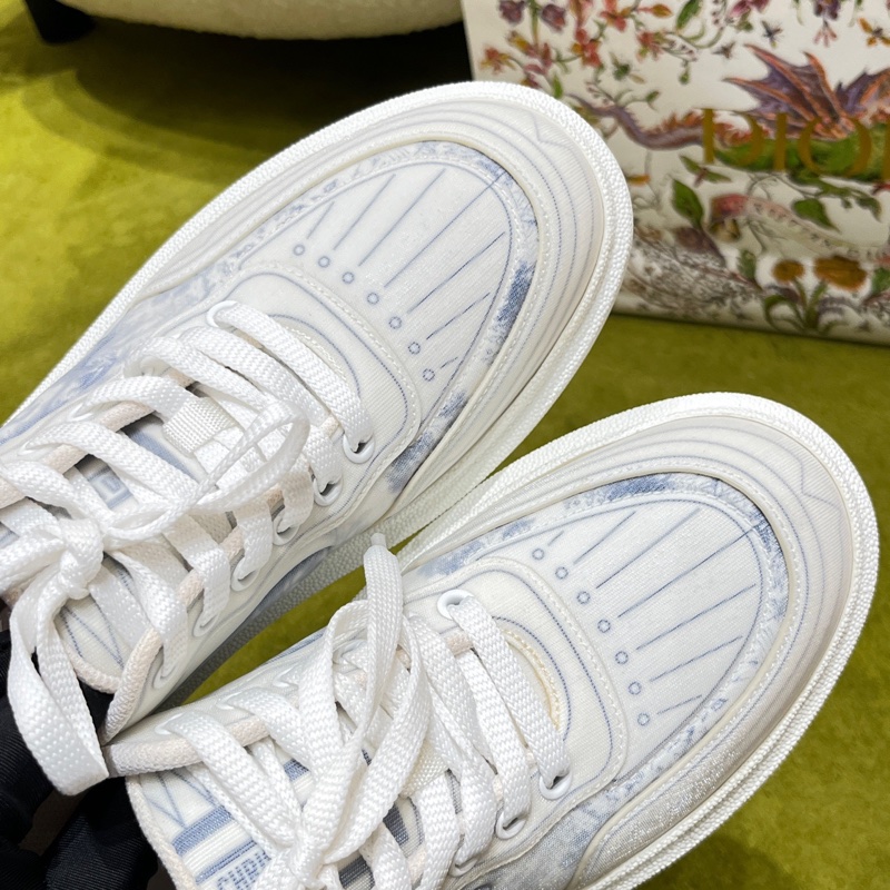 1223 Dior迪奧白色秀款動物園厚底休閒鞋 37.5碼-1