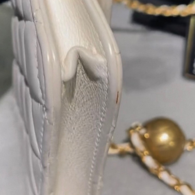 ✨全網最低價!Chanel woc mini白金 金球 羊皮 腰包單肩斜挎包 30開-8