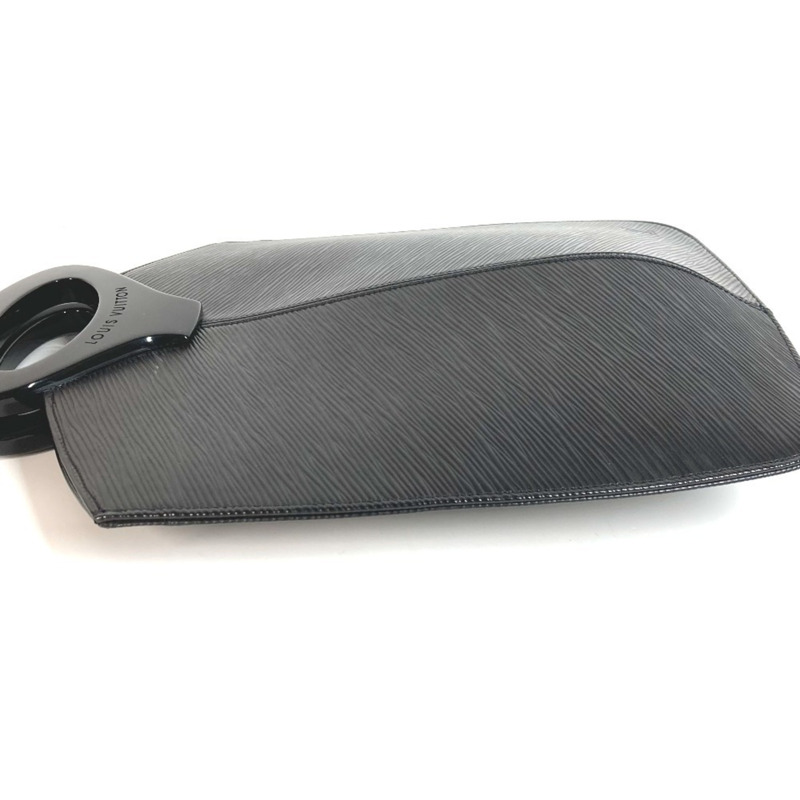 路易威登 M52682 Epi Demilune 女士皮革手提包,黑色-6