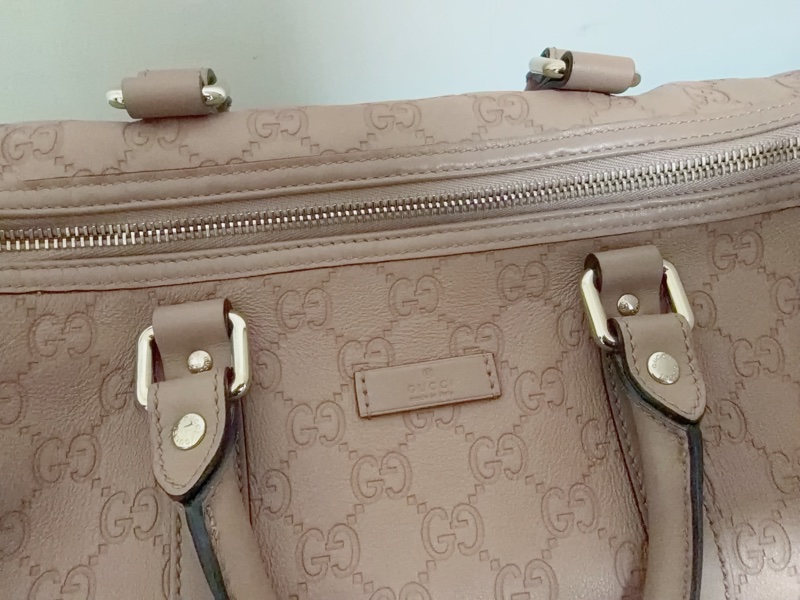 Gucci 壓皮紋波士頓包-2