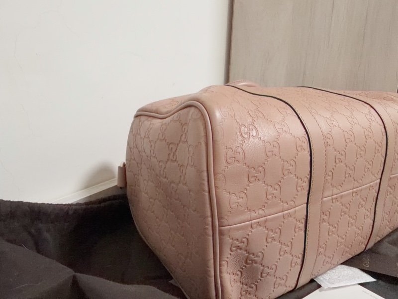 Gucci 壓皮紋波士頓包-4