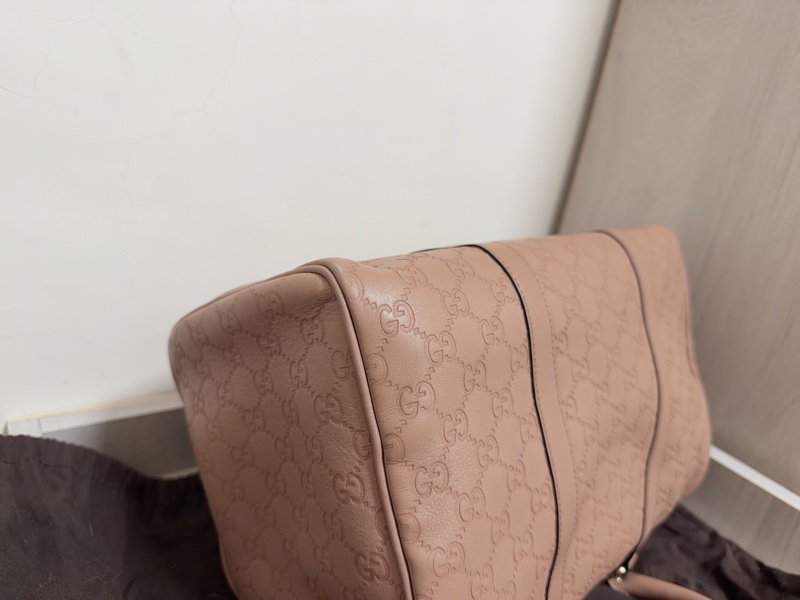 Gucci 壓皮紋波士頓包-6