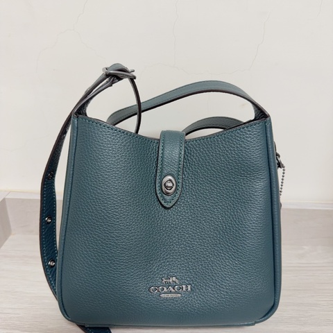 coach 墨綠色 側背包