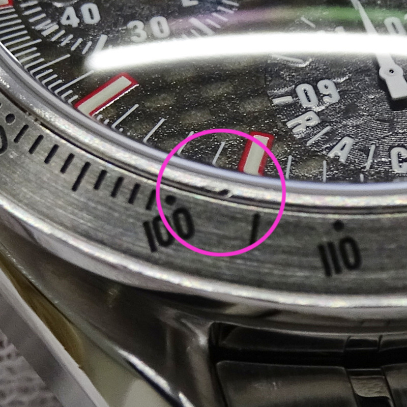 歐米茄超霸系列賽車腕錶 3519.50 男士腕錶,邁克爾·舒馬赫簽名款,限量發行 11,111 枚,自動上鍊,精鋼錶殼,銀/黑色,拋光處理-12