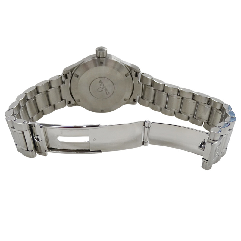 歐米茄經典款 5203.50 男士腕錶，附日期顯示，自動機械，不鏽鋼錶殼，銀/黑，拋光處理-3