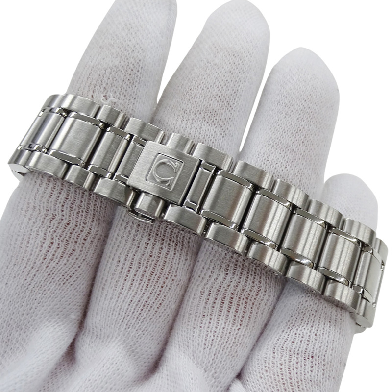 歐米茄經典款 5203.50 男士腕錶，附日期顯示，自動機械，不鏽鋼錶殼，銀/黑，拋光處理-5