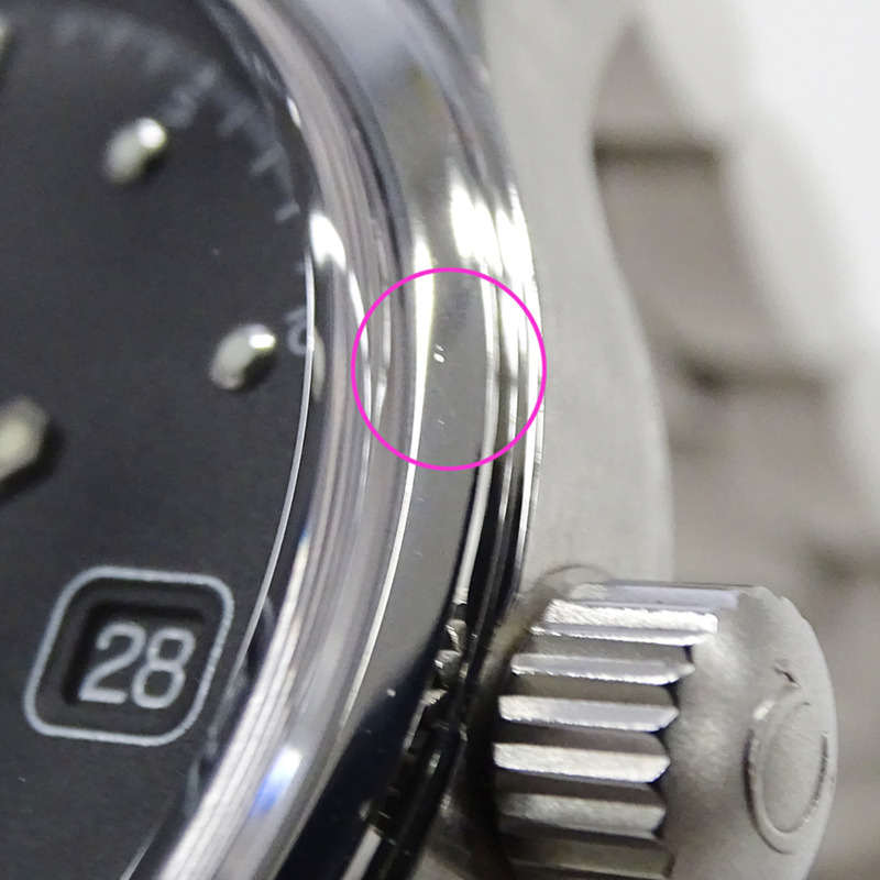 歐米茄經典款 5203.50 男士腕錶，附日期顯示，自動機械，不鏽鋼錶殼，銀/黑，拋光處理-7