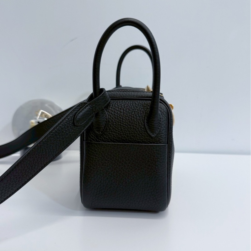Hermes mini Lindy 黑金-5