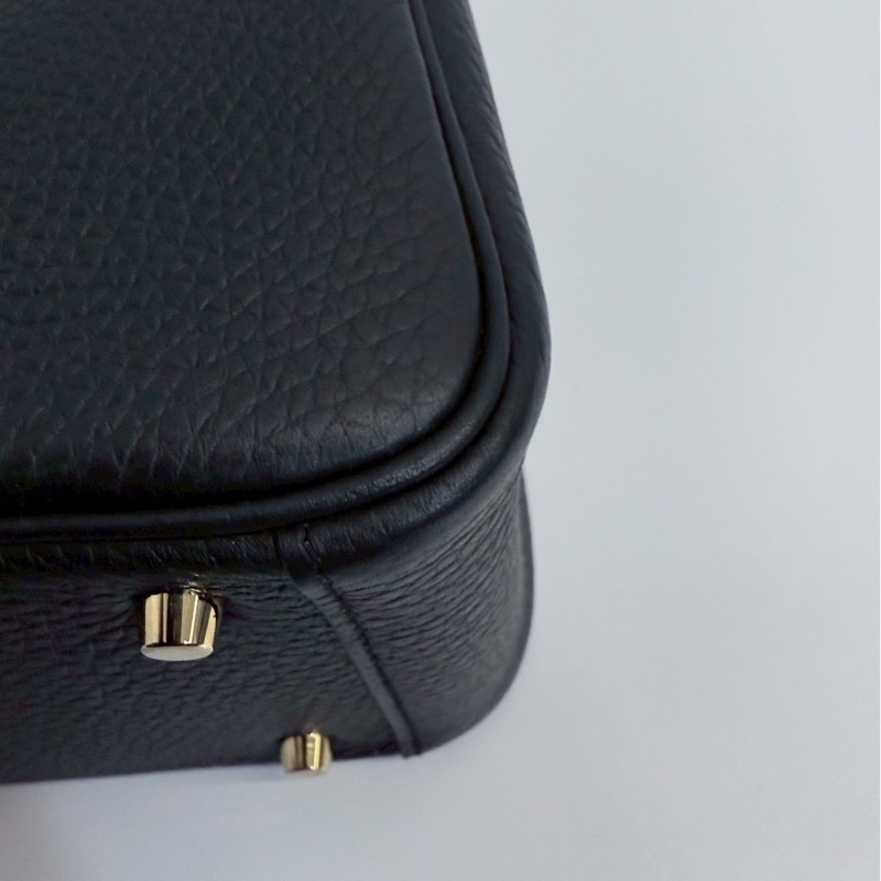 Hermes mini Lindy 黑金-11