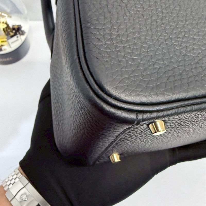 Hermes mini Lindy 黑金-12