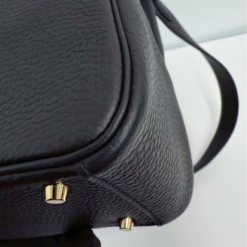 Hermes mini Lindy 黑金-13