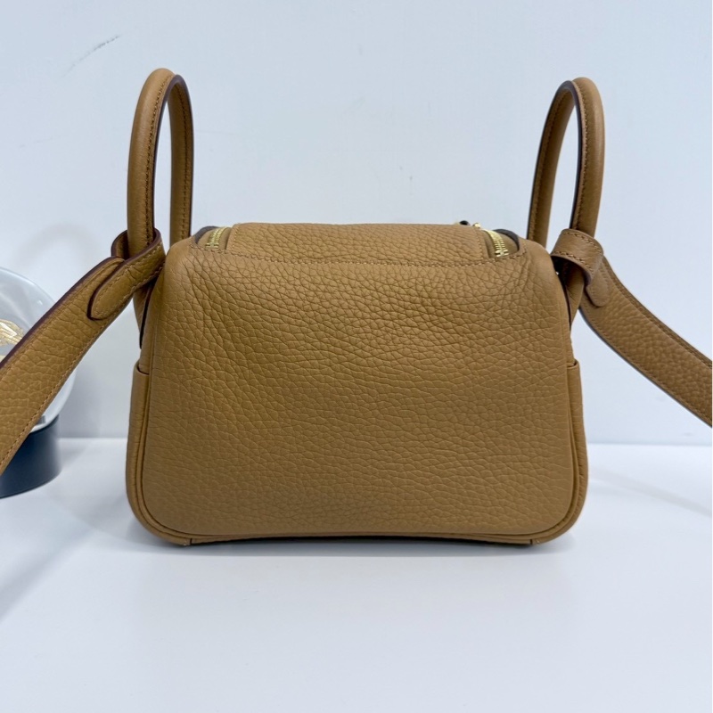 Hermes mini Lindy 餅乾色 金釦-2