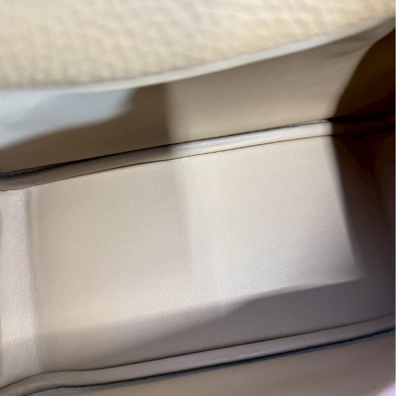 Hermes mini Lindy 餅乾色 金釦-15