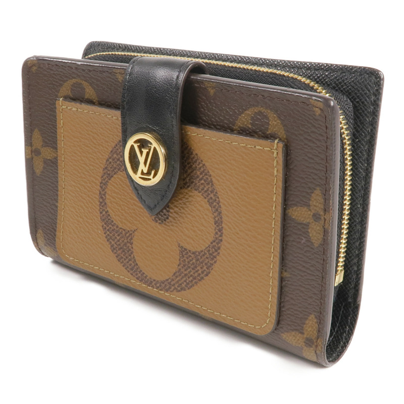 LOUIS VUITTON Monogram/Monogram Giant Reverse Juliet Wallet金扣錢包-1