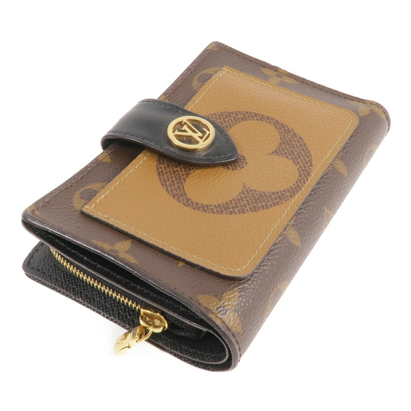 LOUIS VUITTON Monogram/Monogram Giant Reverse Juliet Wallet金扣錢包-3