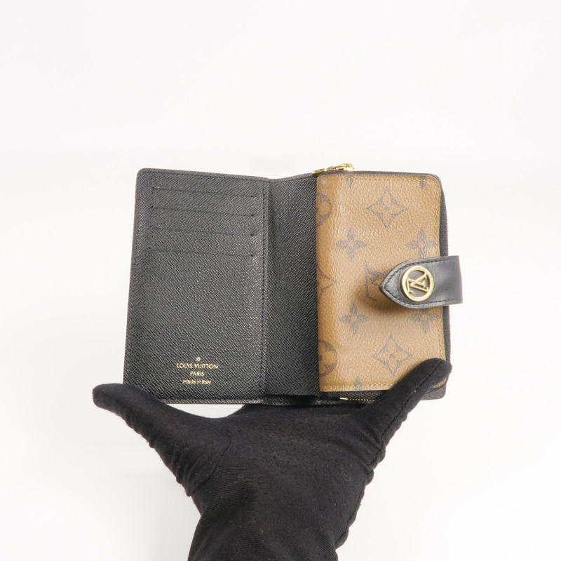 LOUIS VUITTON Monogram/Monogram Giant Reverse Juliet Wallet金扣錢包-5