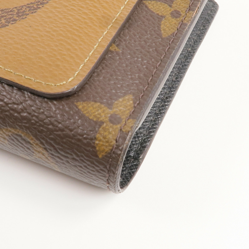 LOUIS VUITTON Monogram/Monogram Giant Reverse Juliet Wallet金扣錢包-8