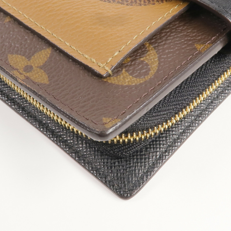 LOUIS VUITTON Monogram/Monogram Giant Reverse Juliet Wallet金扣錢包-10