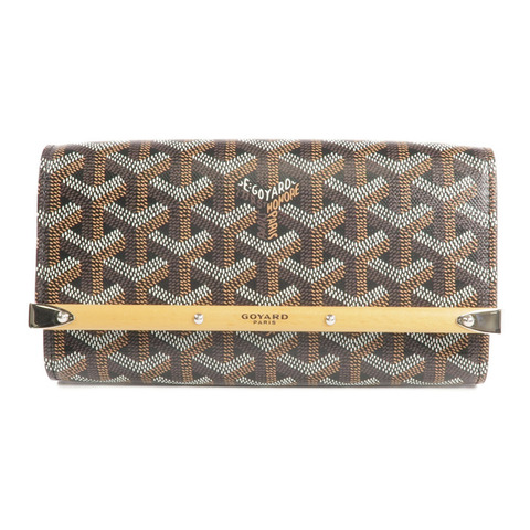 GOYARD 塗層帆布Monte Carlo Mini Case Pouch銀扣手拿包