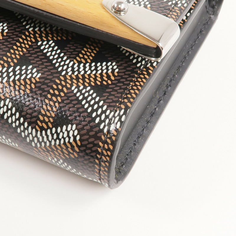 GOYARD 塗層帆布Monte Carlo Mini Case Pouch銀扣手拿包-10