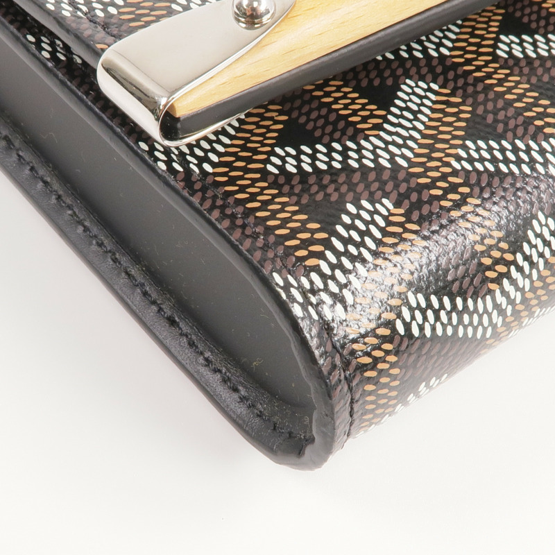 GOYARD 塗層帆布Monte Carlo Mini Case Pouch銀扣手拿包-11