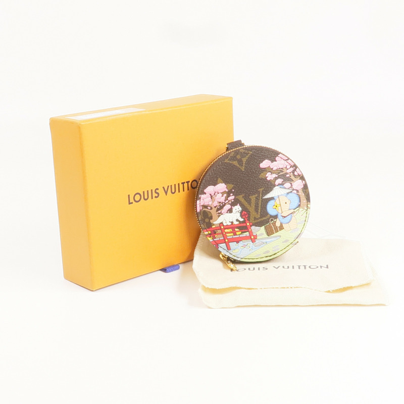 LOUIS VUITTON Monogram Coin Case金扣零錢包-8