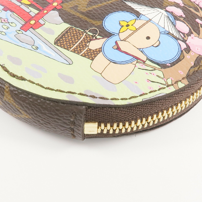 LOUIS VUITTON Monogram Coin Case金扣零錢包-10