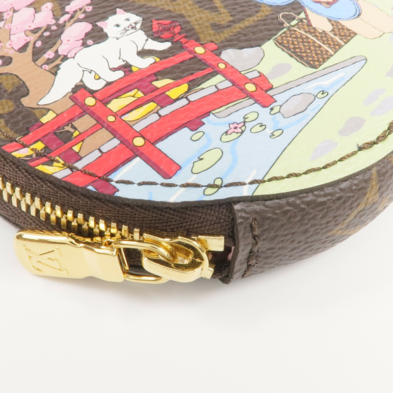 LOUIS VUITTON Monogram Coin Case金扣零錢包-11