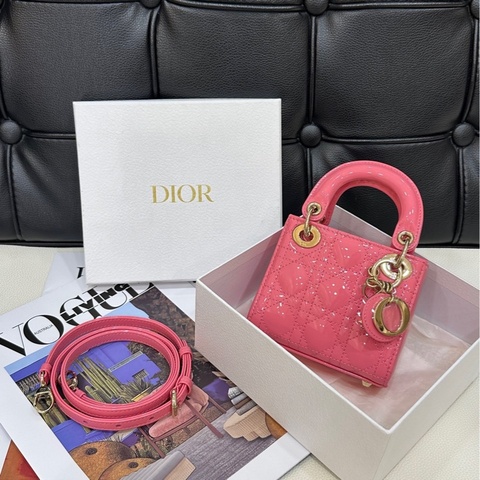 Dior 超mini 迪奧漆皮戴妃nano