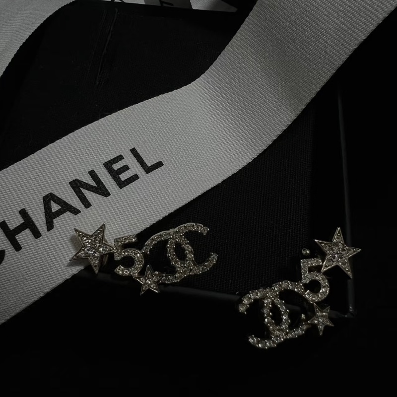 Chanel 香奈兒 星星5號耳環 耳針 耳扣-1