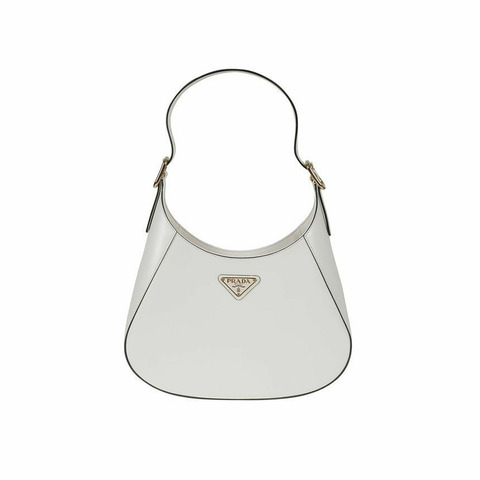 PRADA 25FW 三角形Logo單肩包 白色 1BC179 2A3A F0PG7