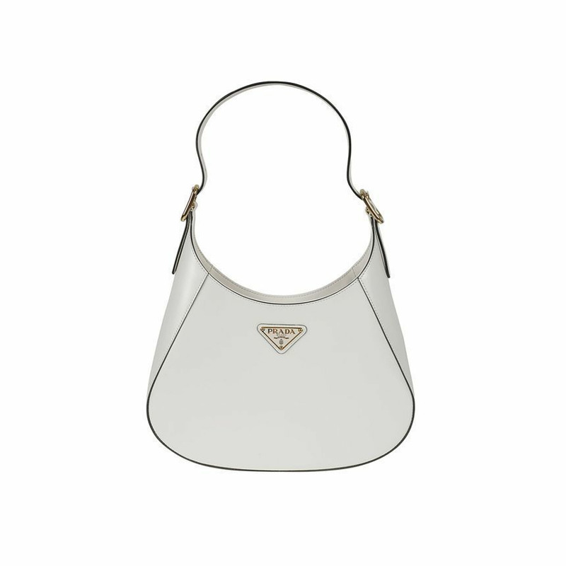 PRADA 25FW 三角形Logo單肩包 白色 1BC179 2A3A F0PG7-0