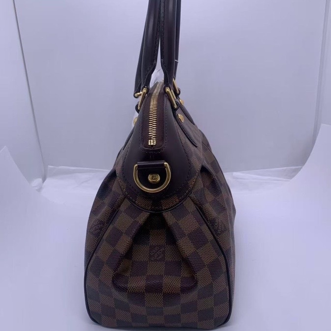 二手LV/路易威登棋盤格Trevi葫蘆包 經典棕色棋盤格配色，包有輕微異味，具體使用痕跡看圖-4