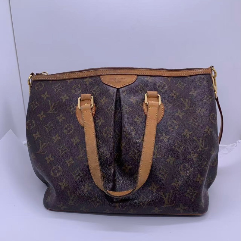 二手lv路易威登派拉蒙 Palermo 小號，配皮發黑變色，具體看細節圖，包有異味-1