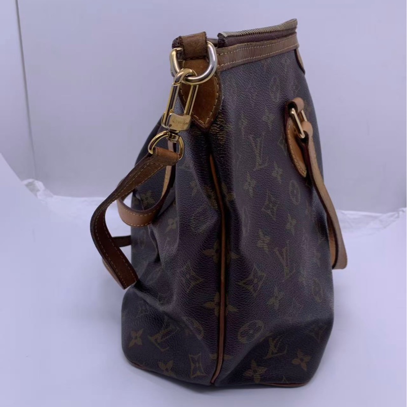 二手lv路易威登派拉蒙 Palermo 小號，配皮發黑變色，具體看細節圖，包有異味-2