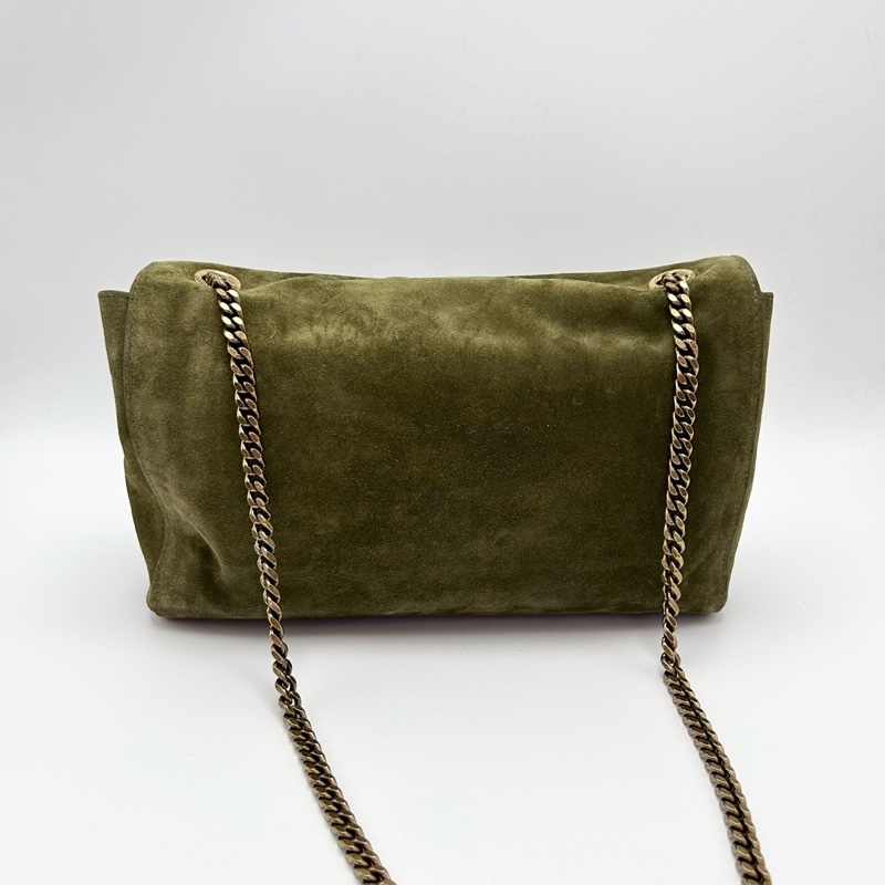 YSL Kate雙面麂皮鏈條包28*20*6.5 98新配件塵袋-6