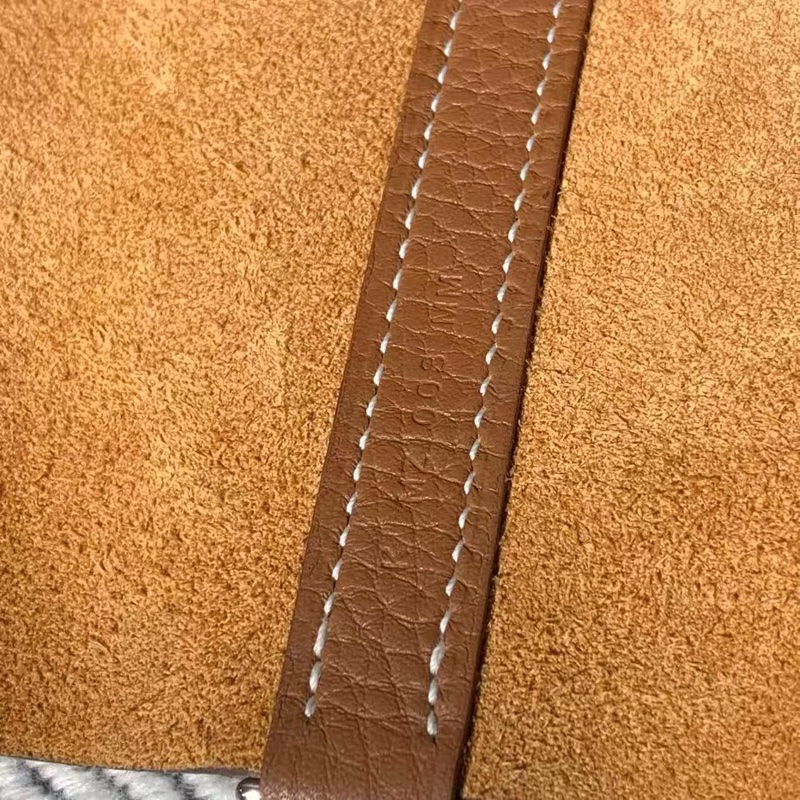 Hermes愛馬仕水桶18金棕色k刻銀扣，配件塵袋發票鎖鑰匙-5