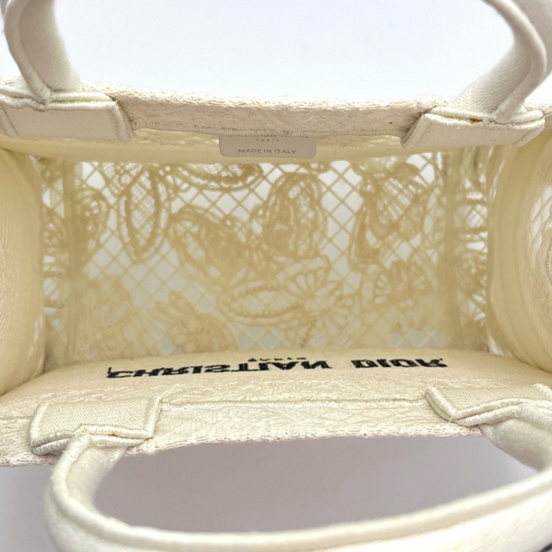 DIOR booktote系列限量款小號白色立體海洋蝴蝶手提托特包26.5*22*14.5 98新配件塵袋-2